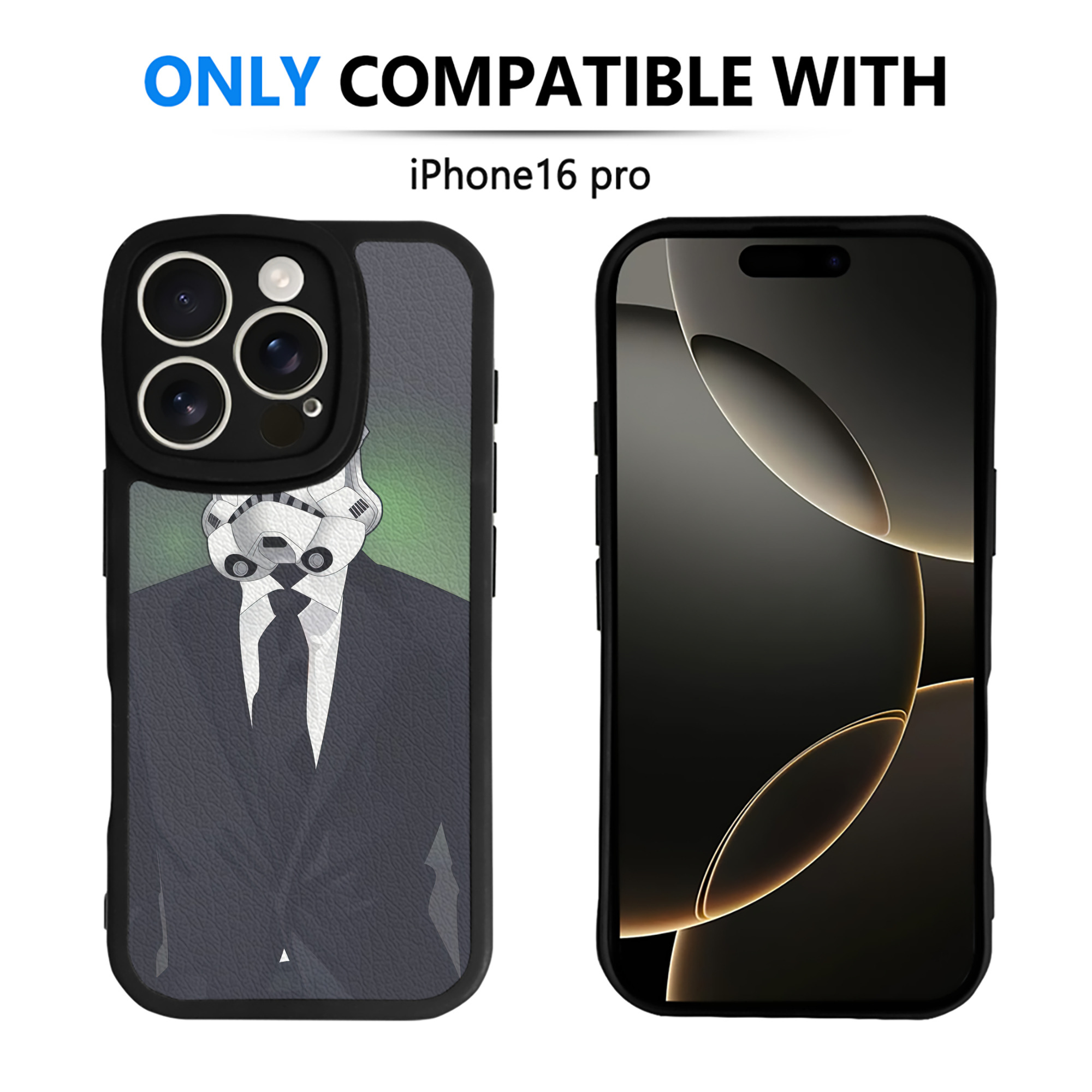 （画像用） スター・ウォーズ Star Wars 【iPhone 16シリーズ対応】シリコンスマホケース（レザー調） 材質：シリコン